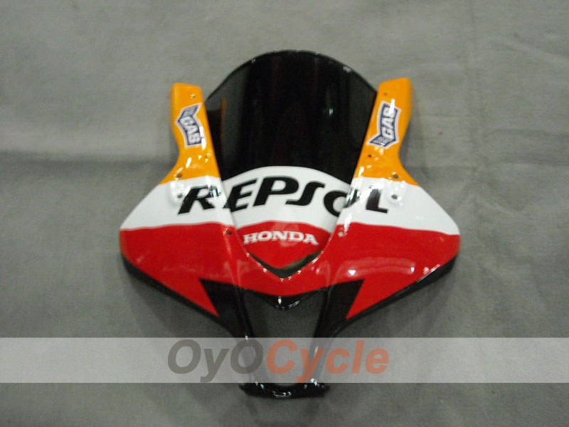 Kit de carénage injecté pour CBR600RR 07-08 - Orange, Noir - Repsol #OYO87900428