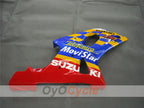Kit de carénage injecté pour GSX R1000 00-02 - Rouge, bleu - Movistar #OYO87901739