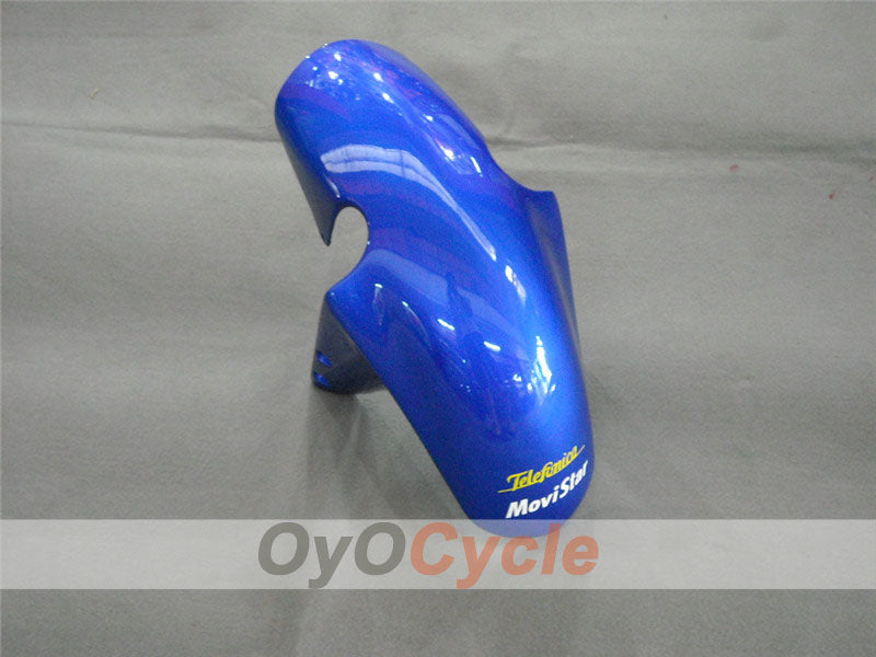Kit de carénage injecté pour GSX R1000 00-02 - Rouge, bleu - Movistar #OYO87901739
