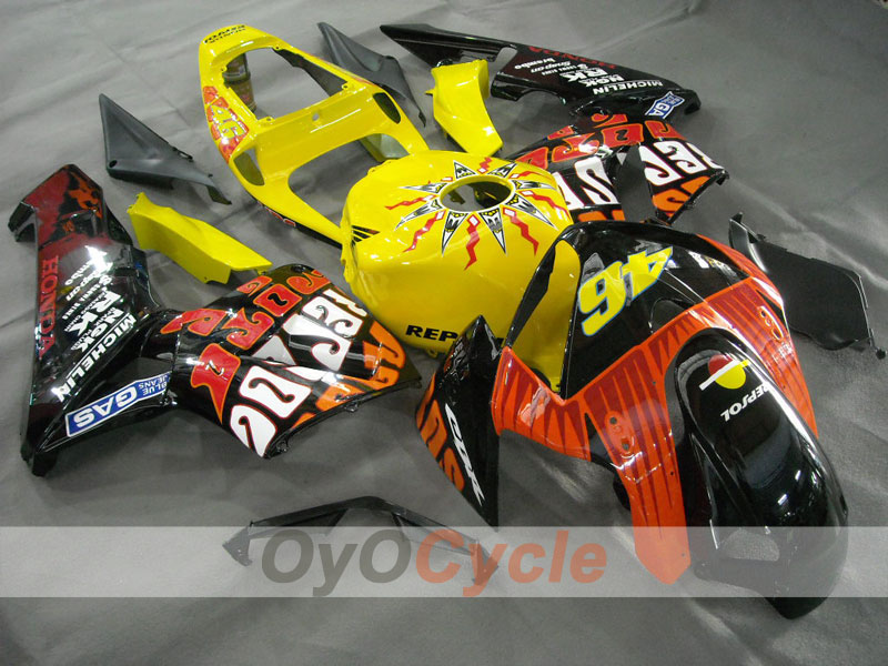 Kit de carénage à injection pour CBR600RR 05-06 - Jaune, bleu - MICHELIN, RK, Repsol #OYO87900330