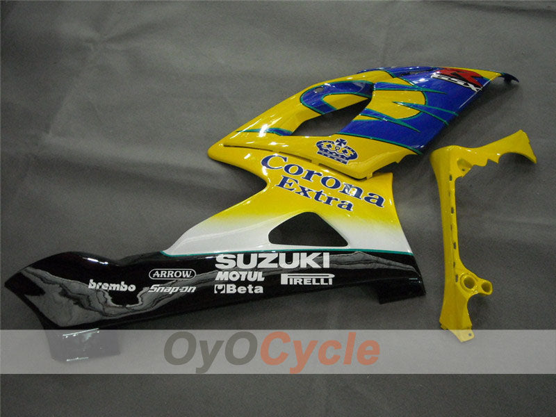 Kit de carénage à injection pour GSX R1000 05-06 - Jaune, Bleu - Corona #OYO87901939