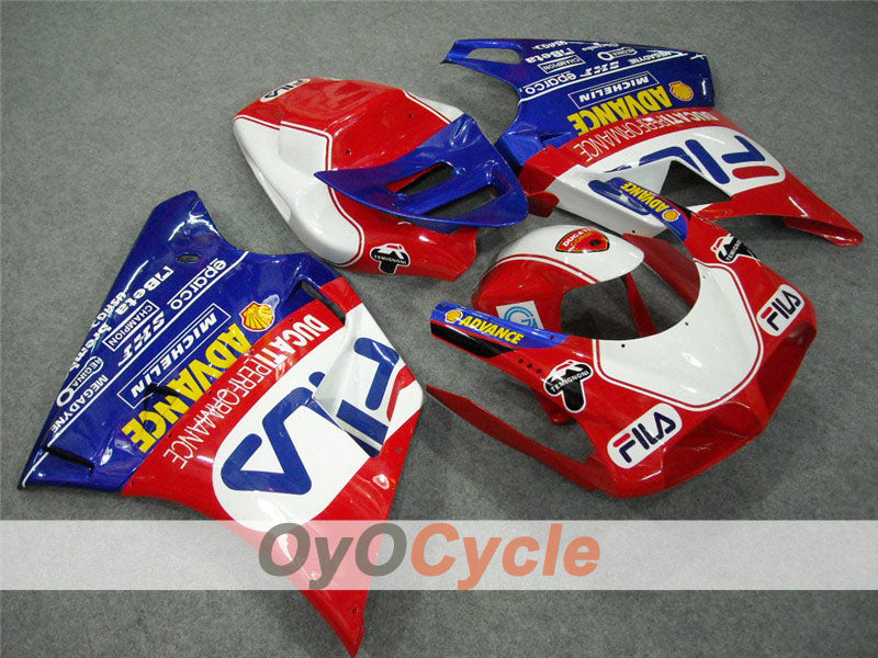 Kit de carénage à injection pour Ducati 998 de 02-04 - Rouge, bleu - FILA #OYO87902286 Image secondaire du produit