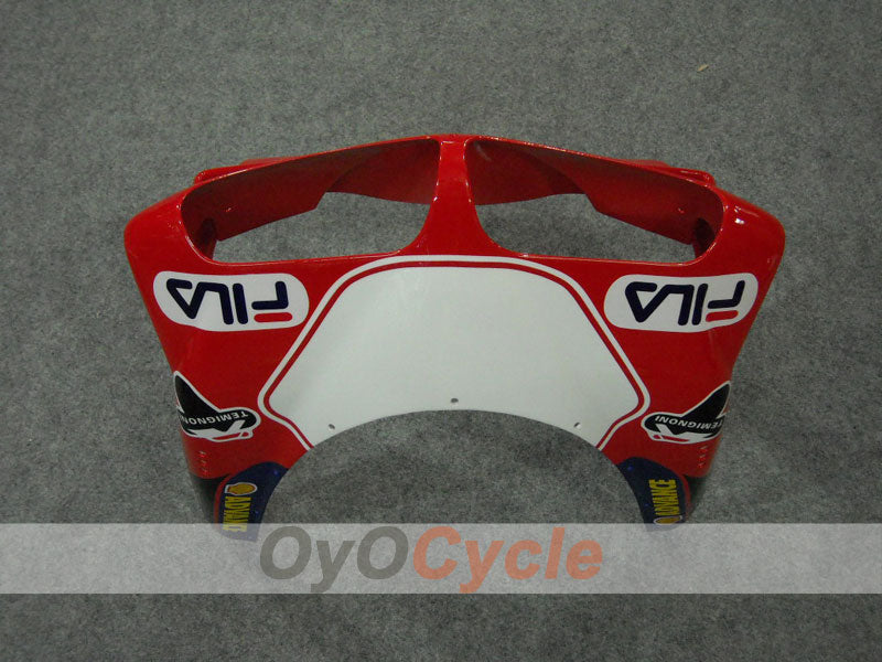 Kit de carénage injecté pour Ducati 996 99-02 - Rouge, bleu - FILA #OYO87902217