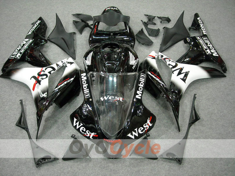 Kit de carénage à injection pour CBR600RR 07-08 - Blanc, Noir - West #OYO87900440 Image principale du produit