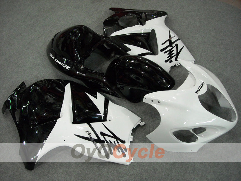 Kit de carénages à injection pour GSXR1300 Hayabusa 99-07 - Blanc, noir - Style usine #OYO87902882 Image principale du produit