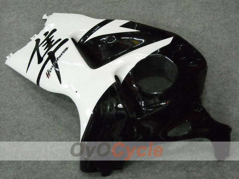 Kit de carénages à injection pour GSXR1300 Hayabusa 99-07 - Blanc, noir - Style usine #OYO87902882