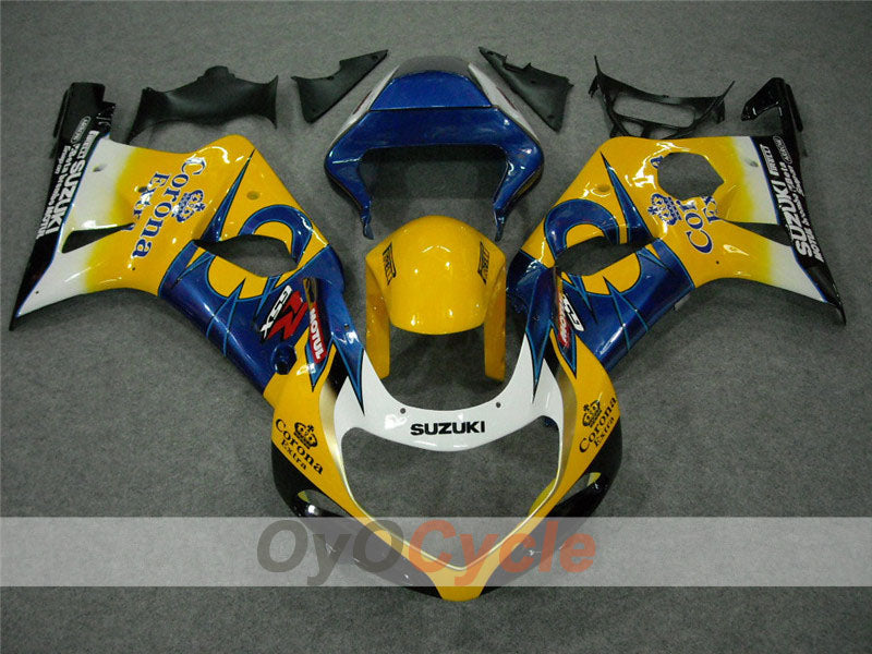 Kit de carénage à injection pour GSX R1000 00-02 - Jaune, bleu - Corona #OYO87901709 Image principale du produit