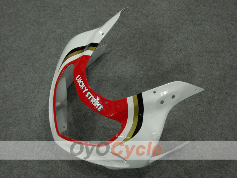 Kit de carénage à injection pour GSX R750 00-03 - Rouge, Blanc - Lucky Strike #OYO87901058