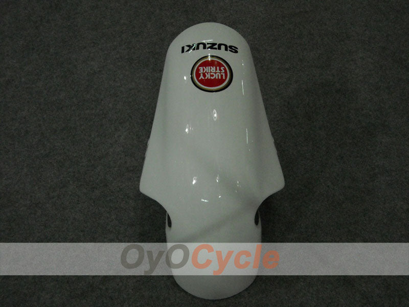 Kit de carénage à injection pour GSX R750 00-03 - Rouge, Blanc - Lucky Strike #OYO87901058