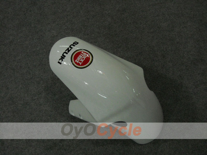 Kit de carénage à injection pour GSX R600 01-03 - Rouge, Blanc - Lucky Strike #OYO87901053