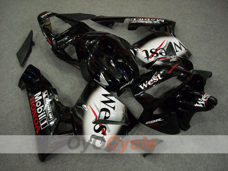 Kit de carénage à injection pour CBR600RR 03-04 - Blanc, Noir - West #OYO87902557 Image principale du produit