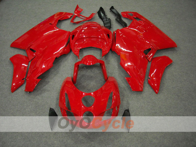 Kit de carénage injecté pour Ducati 749 03-04 - Rouge, noir - Style usine #OYO87902116