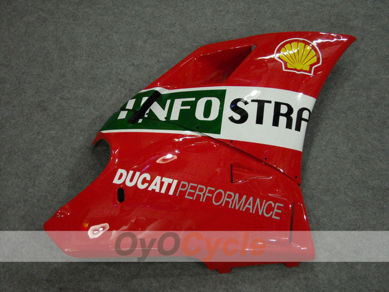 Kit de carénage à injection pour Ducati 748 94-02 - Rouge, Blanc - INFO STRADA #OYO87902067