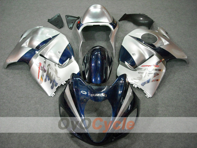 Kit de carénages à injection pour GSXR1300 Hayabusa 99-07 - Bleu, argent - Style usine #OYO87902886 Image secondaire du produit