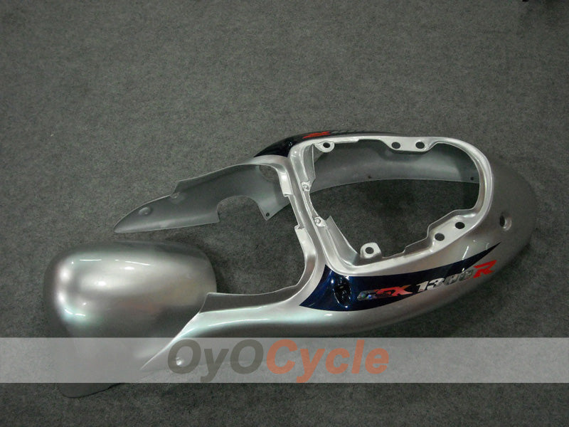 Kit de carénages à injection pour GSXR1300 Hayabusa 99-07 - Bleu, argent - Style usine #OYO87902886