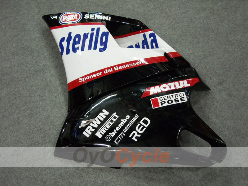 Kit de carénage à injection pour Ducati 998 02-04 - Blanc, Noir - Sterilgarda #OYO87902307