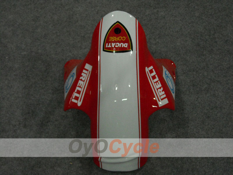 Kit de carénage à injection pour Ducati 996 99-02 - Rouge, Blanc - Xerox #OYO87902236