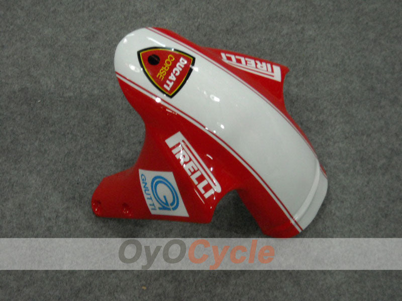 Kit de carénage à injection pour Ducati 996 99-02 - Rouge, Blanc - Xerox #OYO87902236