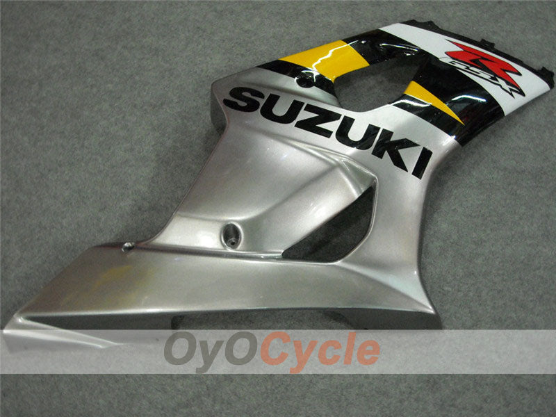 Kit de carénage en injection pour GSX R1000 03-04 - Jaune, argent - Style d'origine #OYO87901848