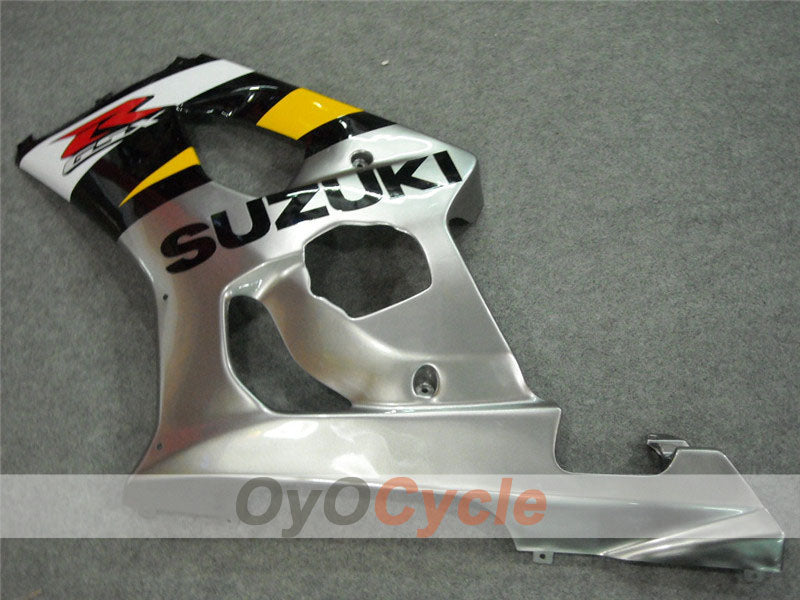 Kit de carénage en injection pour GSX R1000 03-04 - Jaune, argent - Style d'origine #OYO87901848