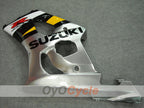 Kit de carénage à injection pour GSXR600 04-05 - Jaune, Argent - Style usine #OYO87901209
