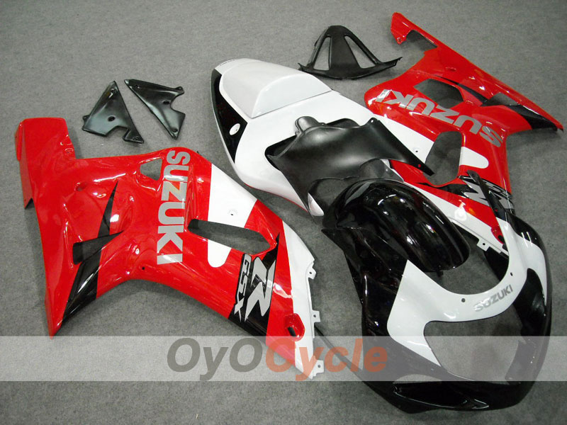 Kit de carénage à injection pour GSX R600 01-03 - Rouge, noir - Style d'origine #OYO87901075