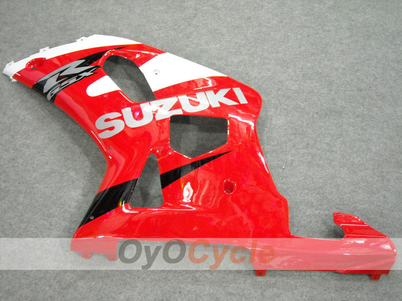 Kit de carénage à injection pour GSX R600 01-03 - Rouge, noir - Style d'origine #OYO87901075