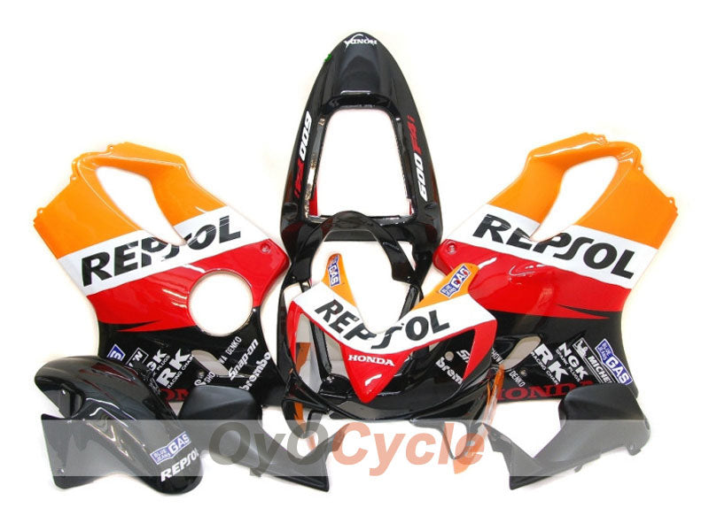 Kit de carénage à injection pour CBR600F4i 01-03 - Orange, noir - MICHELIN, Repsol #OYO87900190 Image principale du produit