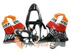 Kit de carénage à injection pour CBR600F4i 01-03 - Orange, noir - MICHELIN, Repsol #OYO87900188
