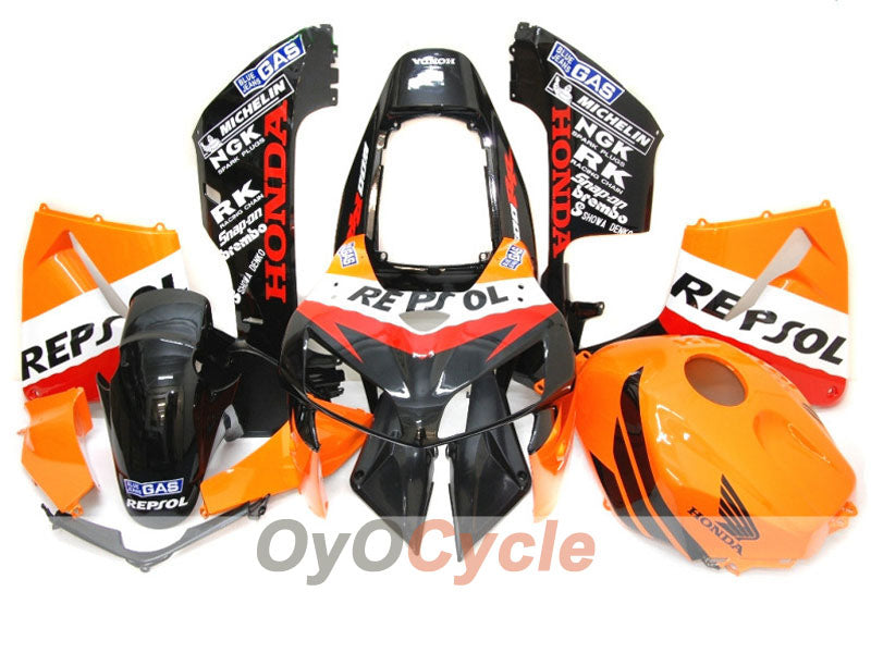 Kit de carénage à injection pour CBR600RR 05-06 - Orange, Noir - MICHELIN, RK, Repsol #OYO87900327