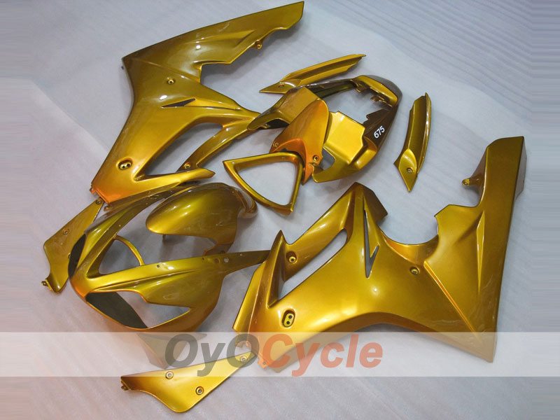 Kit de carénage à injection pour Triumph Daytona 675 06-08 - Doré - Style usine #OYO87903146