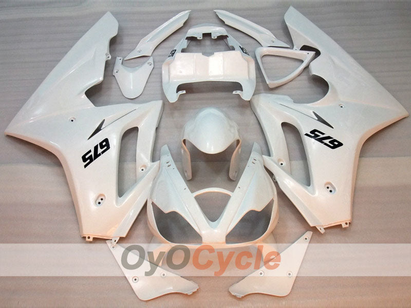 Kit de carénage à injection pour Triumph Daytona 675 06-08 - Blanc - Style usine #OYO87903148