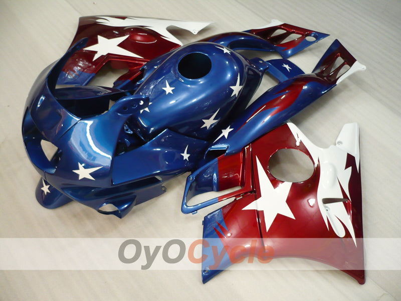 Kit de carénages pour Honda CBR600 F2 91-94 - Rouge, bleu - Style d'origine #OYO87903072