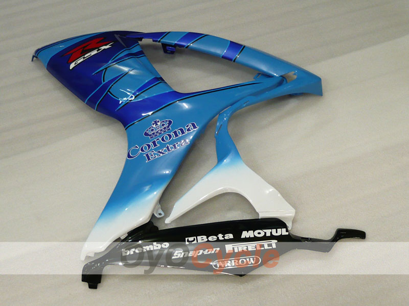 Kit de carénage à injection pour GSX R750 06-07 - Bleu, blanc - Corona #OYO87901153