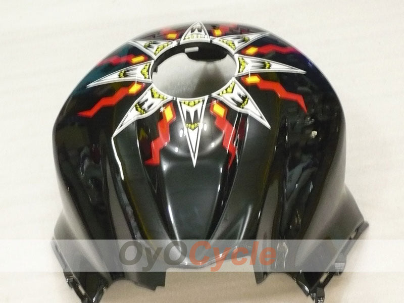 Kit de carénage à injection pour CBR600RR 09-12 - Orange, Noir - Rossi #OYO87900461