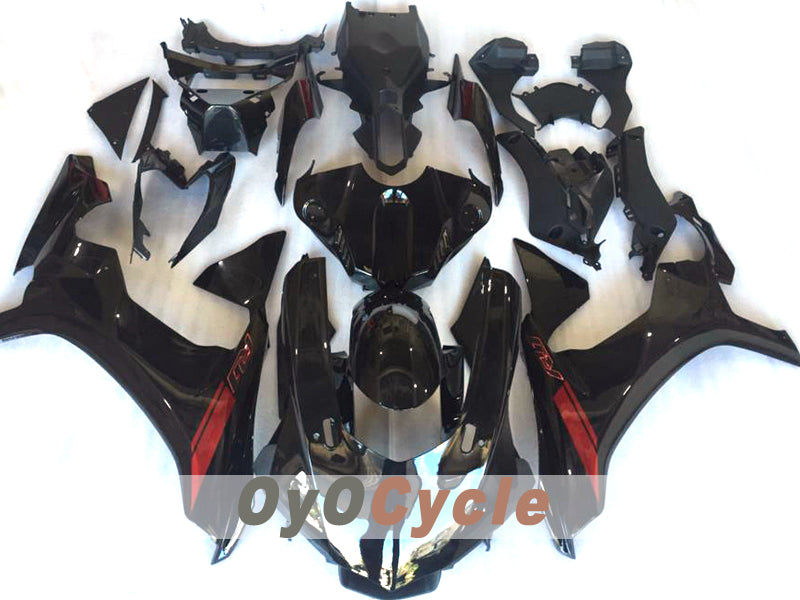 Kit de carénage injecté pour YZF-R1 15-19 - Rouge, Noir - Style d'usine #OYO87914651