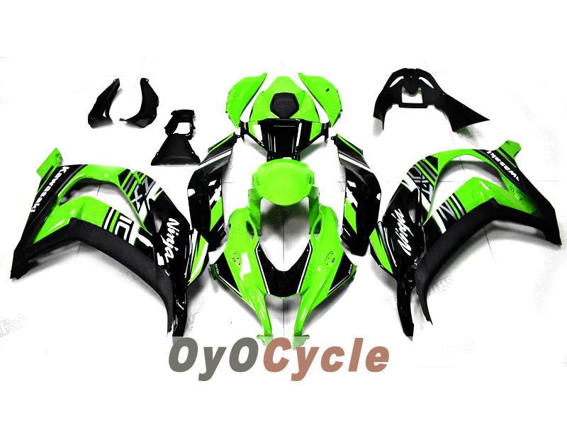 Kit de carénages moulés par injection pour NINJA ZX-10R 16-20 - Vert, noir - Style usine #OYO87914610 Image principale du produit