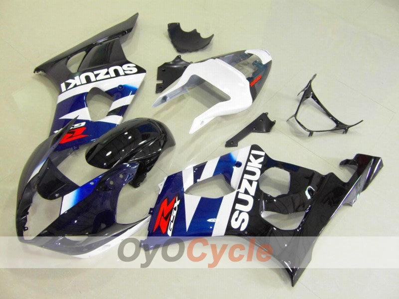 Kit de carénages à injection pour GSX R1000 03-04 - Bleu, Noir - Style d'usine #OYO87901898