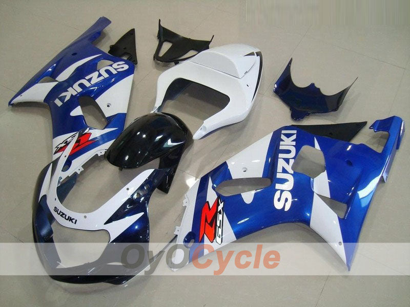 Kit de carénage à injection pour GSX R750 00-03 - Bleu, blanc - Style d'origine #OYO87901106