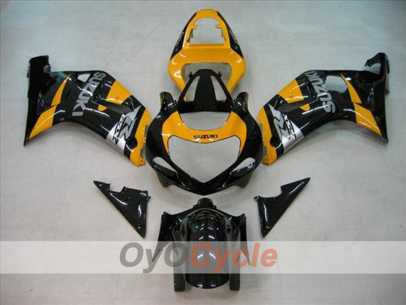 Kit de carénage injecté pour GSX R600 01-03 - Orange, Noir - Style d'usine #OYO87901090 Image principale du produit