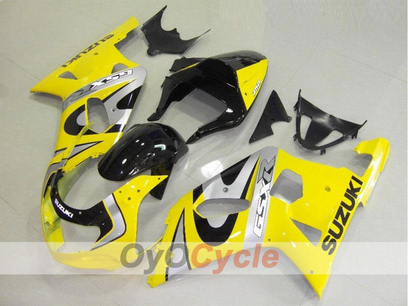 Kit de carénage à injection pour GSX R750 00-03 - Jaune, noir - Style d'origine #OYO87901103 Image principale du produit