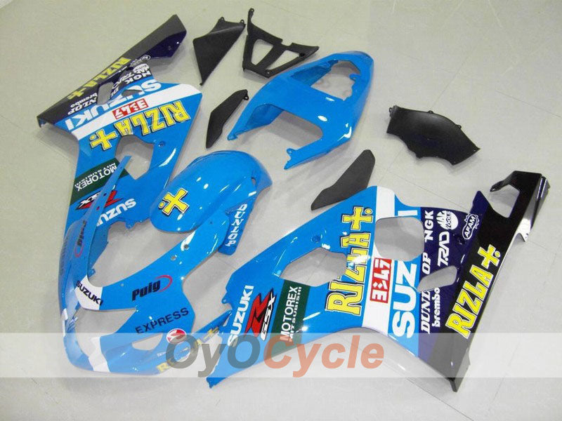 Kit de carénage à injection pour GSX R750 04-05 - Bleu, Noir - Rizla+ #OYO87901231