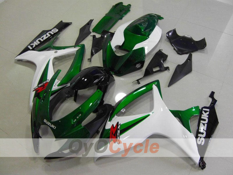 Kit de carénage à injection pour GSX R750 06-07 - Vert, blanc - Style d'origine #OYO87901321 Image principale du produit
