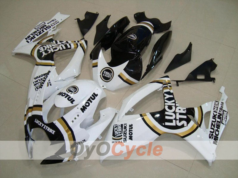 Kit de carénage à injection pour GSX R750 06-07 - Blanc, Noir - Lucky Strike #OYO87901306 Image principale du produit