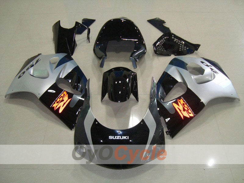 Kit de carénage pour Suzuki GSXR750 96-99 - Noir, argenté - Style d’origine #OYO87903015