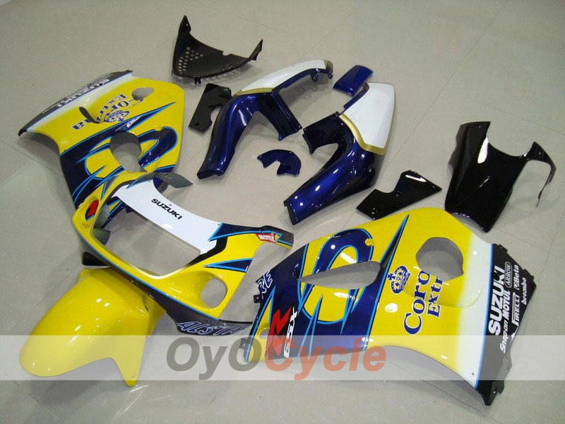 Kit de carénage pour Suzuki GSXR600 97-00 - Jaune, bleu - Corona, MOTUL #OYO87902975 Image principale du produit