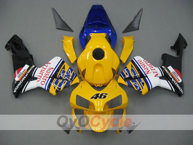 Kit de carénage injecté pour CBR600RR 03-04 - Jaune, noir - Nastro Azzurro #OYO87902542 Image principale du produit