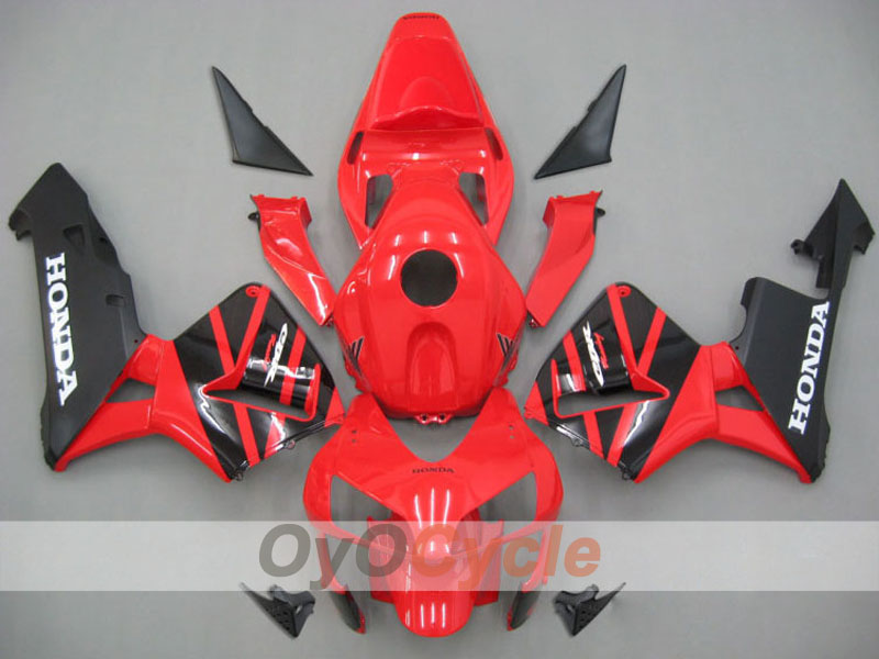 Kit de carénages à injection pour CBR600RR 03-04 - Rouge, noir - Style d'usine #OYO87902512