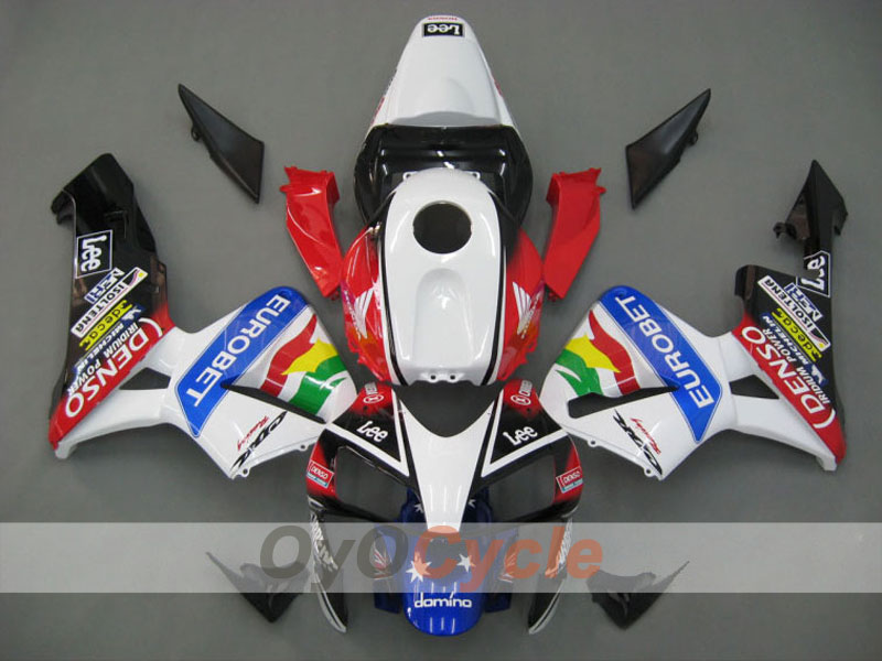 Kit de carénage à injection pour CBR600RR 03-04 - Rouge, Blanc - Lee #OYO87902533 Image principale du produit