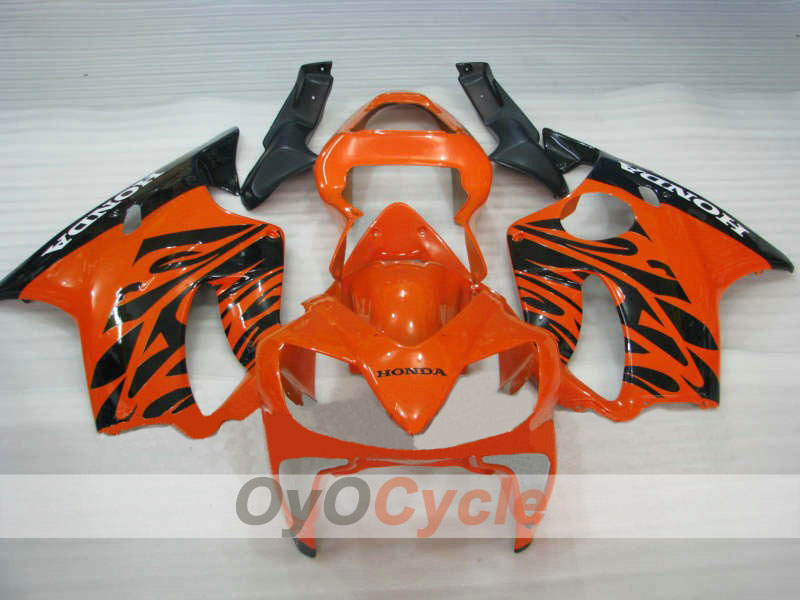 Kit de carénage à injection pour CBR600F4i 01-03 - Orange, Noir - Flame #OYO87900153 Image principale du produit